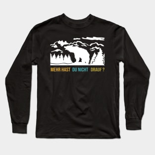 Hiking in the Harz Mountains the right shirt as a gift Long Sleeve T-Shirt